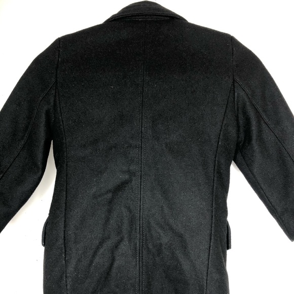 Kids Wool Peacoat BLACK size XS - Picture 3 of 5